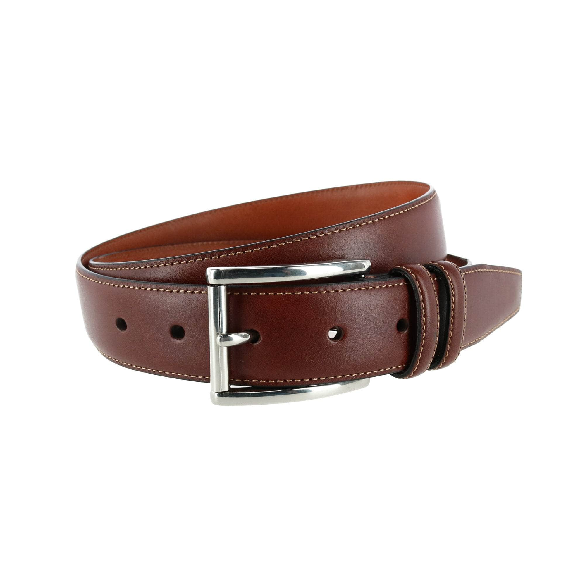 Mens leather dress belt best sale