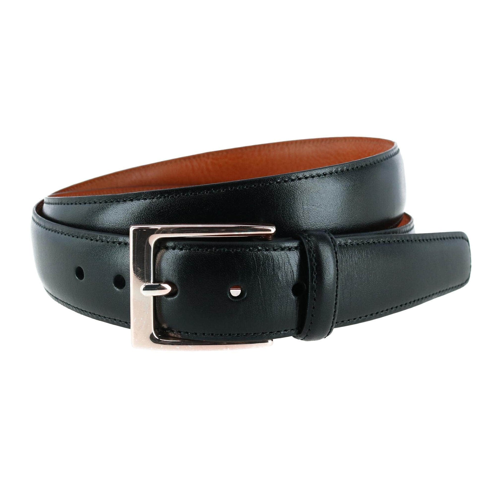 Men's Black Leather Belt