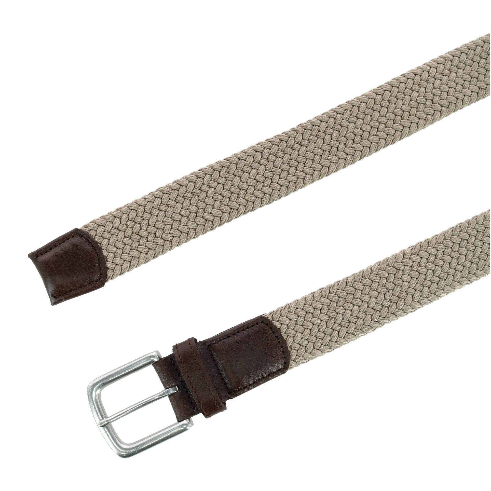 Riverside Solid Stretch Weave Belt by Trafalgar Men's Accessories