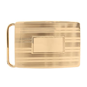 30mm Gold Plated Compression Belt Buckle