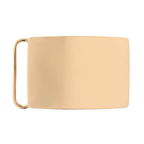 30mm 24K Gold Over Brass Compression Belt Buckle