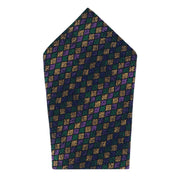 Carnival Diamond Multi-Colored Novelty Silk Pocket Square