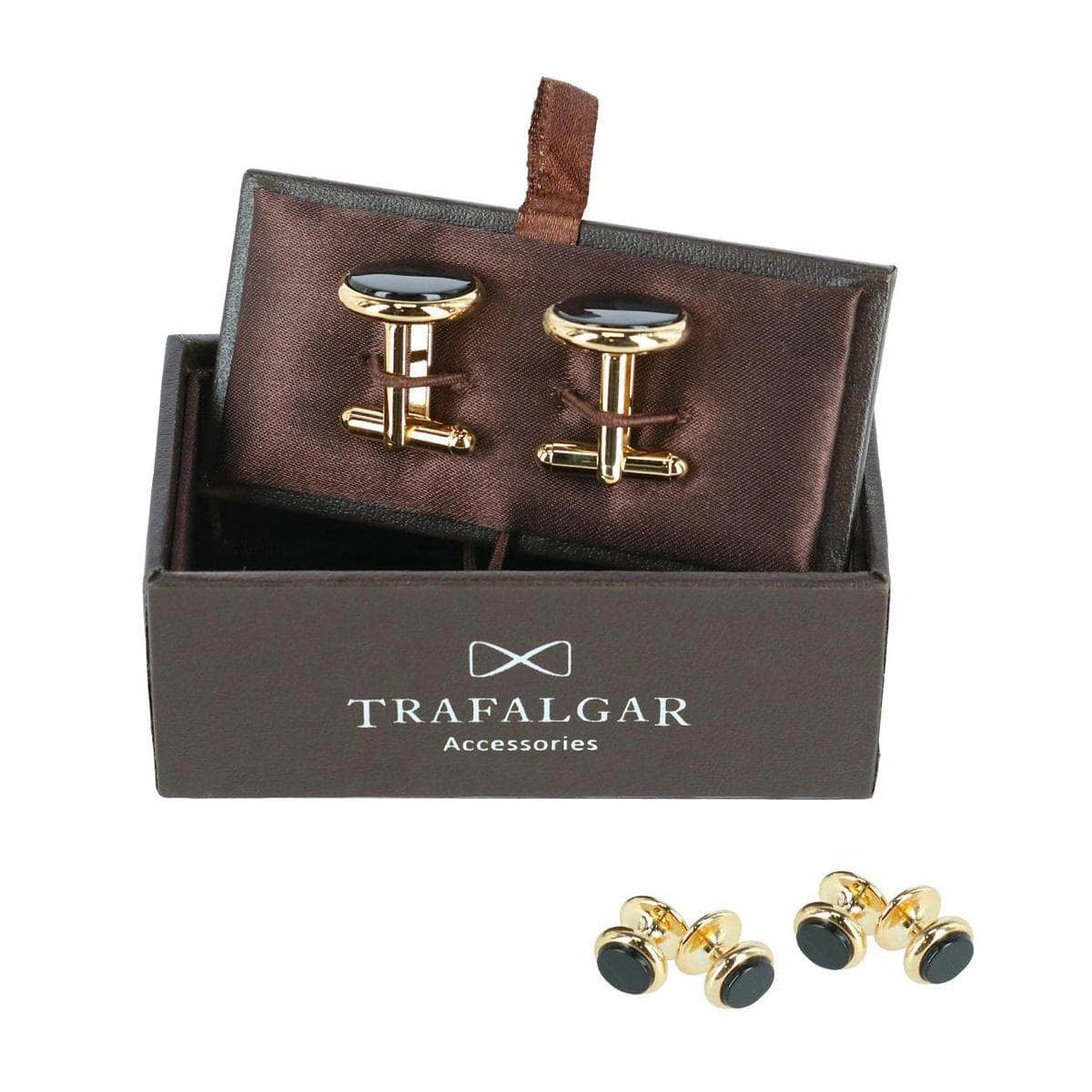 Sutton Genuine Onyx Formal Set (Cufflinks & Tuxedo Studs) by