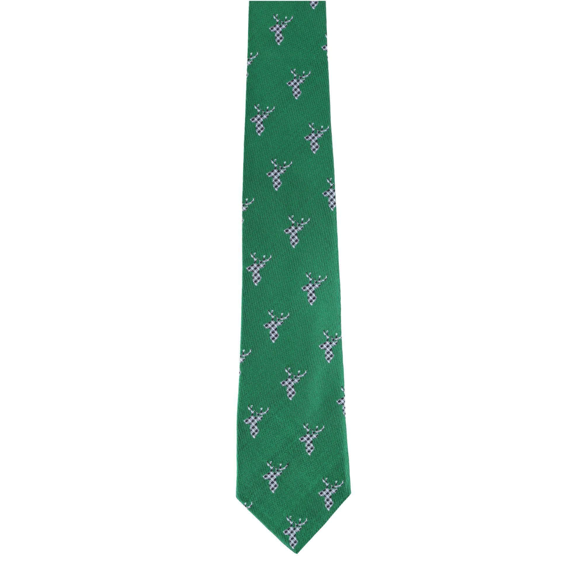 Comet the Reindeer Novelty Silk Necktie by Trafalgar Men's Accessories