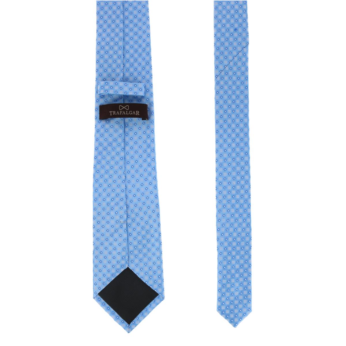 Light Blue with Dark Blue Contrast Polka Dot