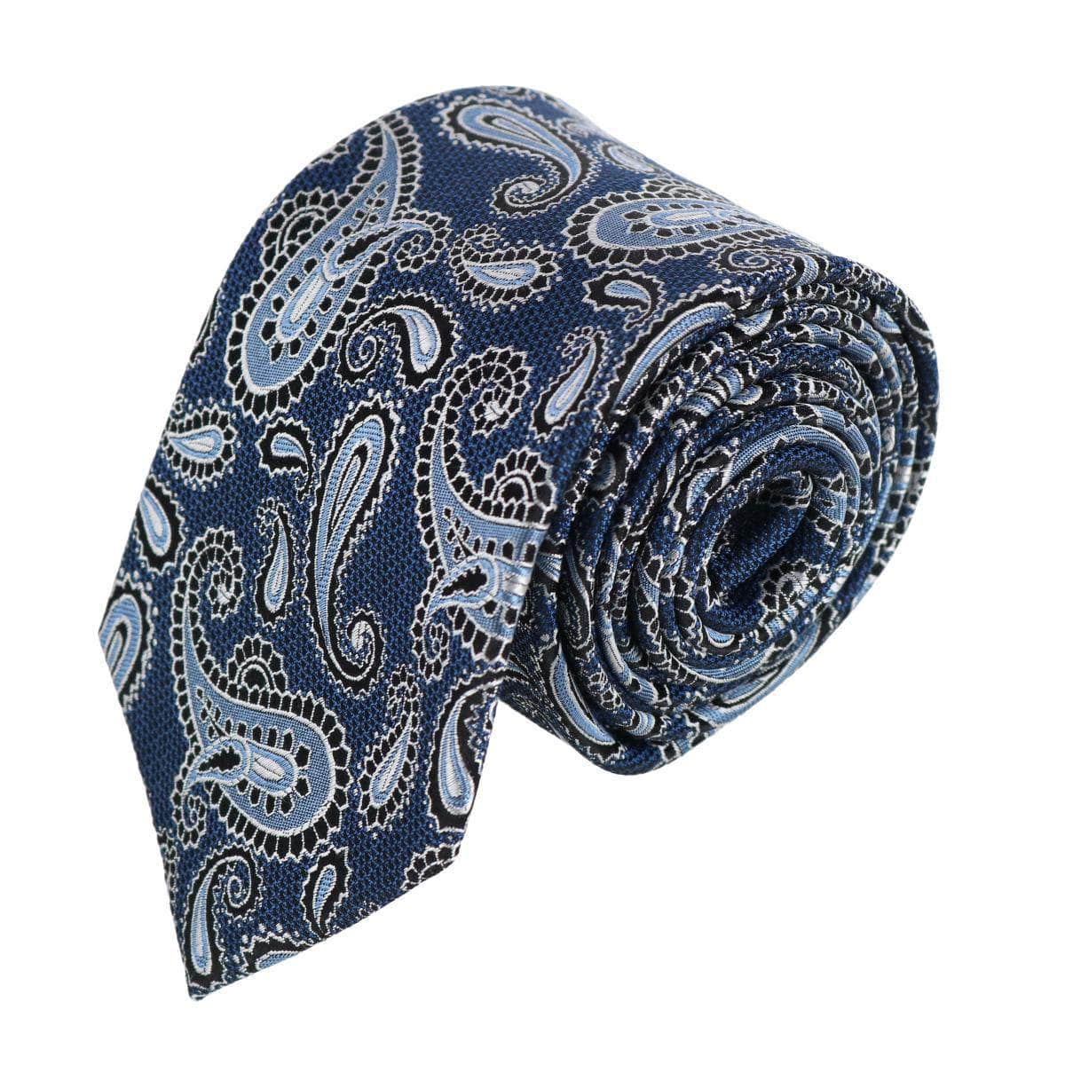 Wharton Wavy Paisley Silk Novelty Necktie