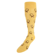 Caesar Monkey Mid-Calf Mercerized Cotton Socks