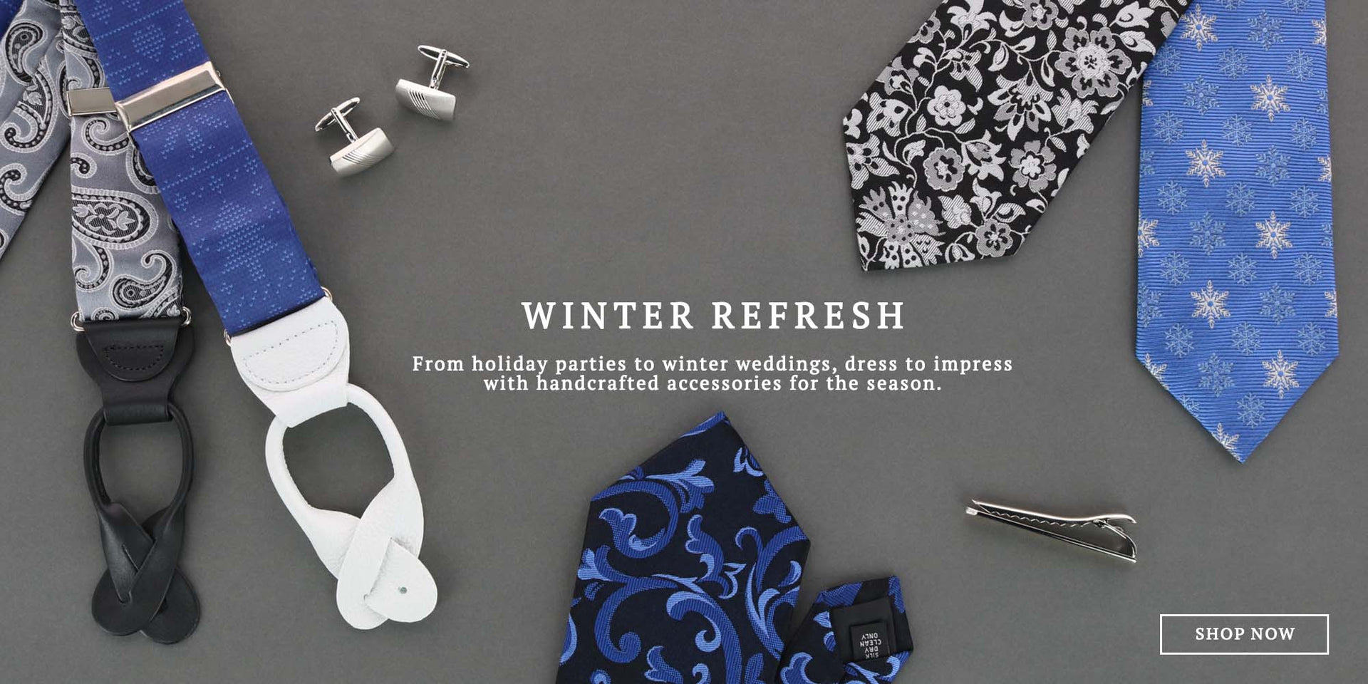 Winter Refresh: From holiday parties to winter weddings, dress to impress with handcrafted accessories for the season.