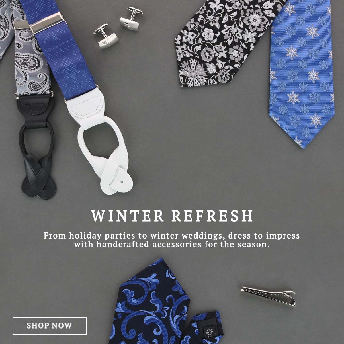 Winter Refresh: From holiday parties to winter weddings, dress to impress with handcrafted accessories for the season.