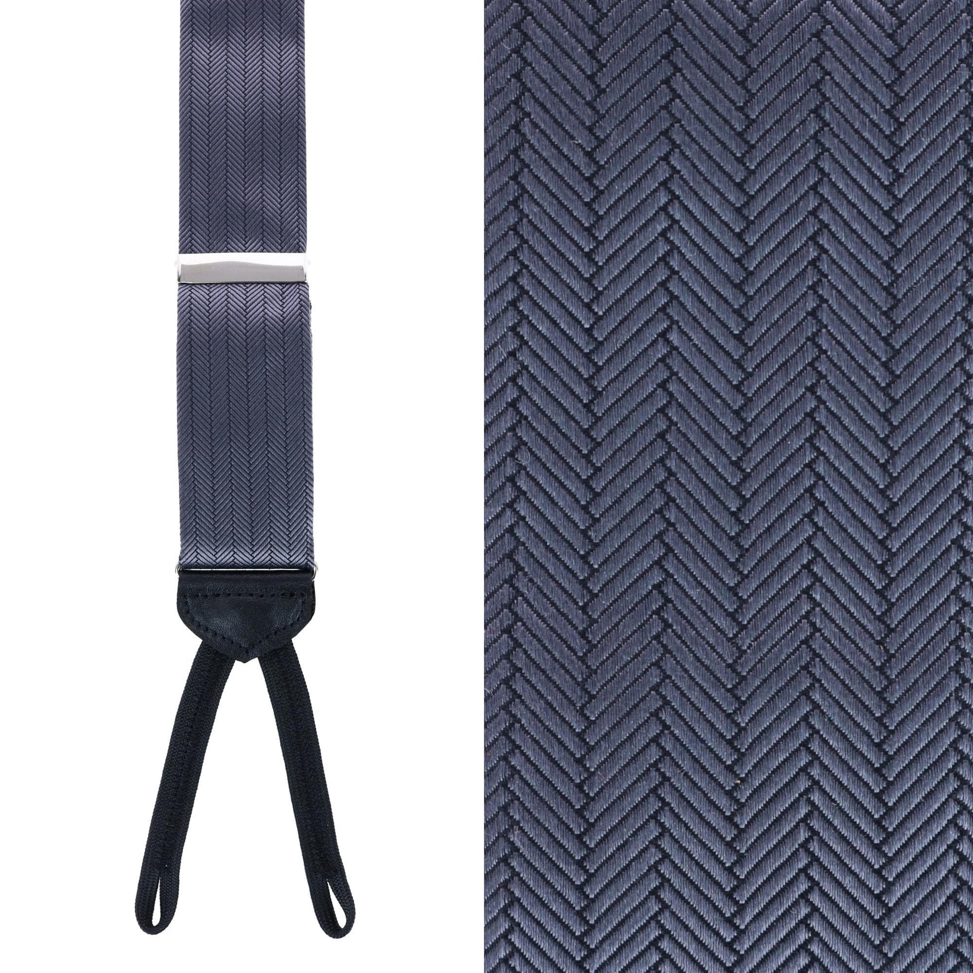 Sutton Solid Color Silk Formal End Braces by Trafalgar Men's