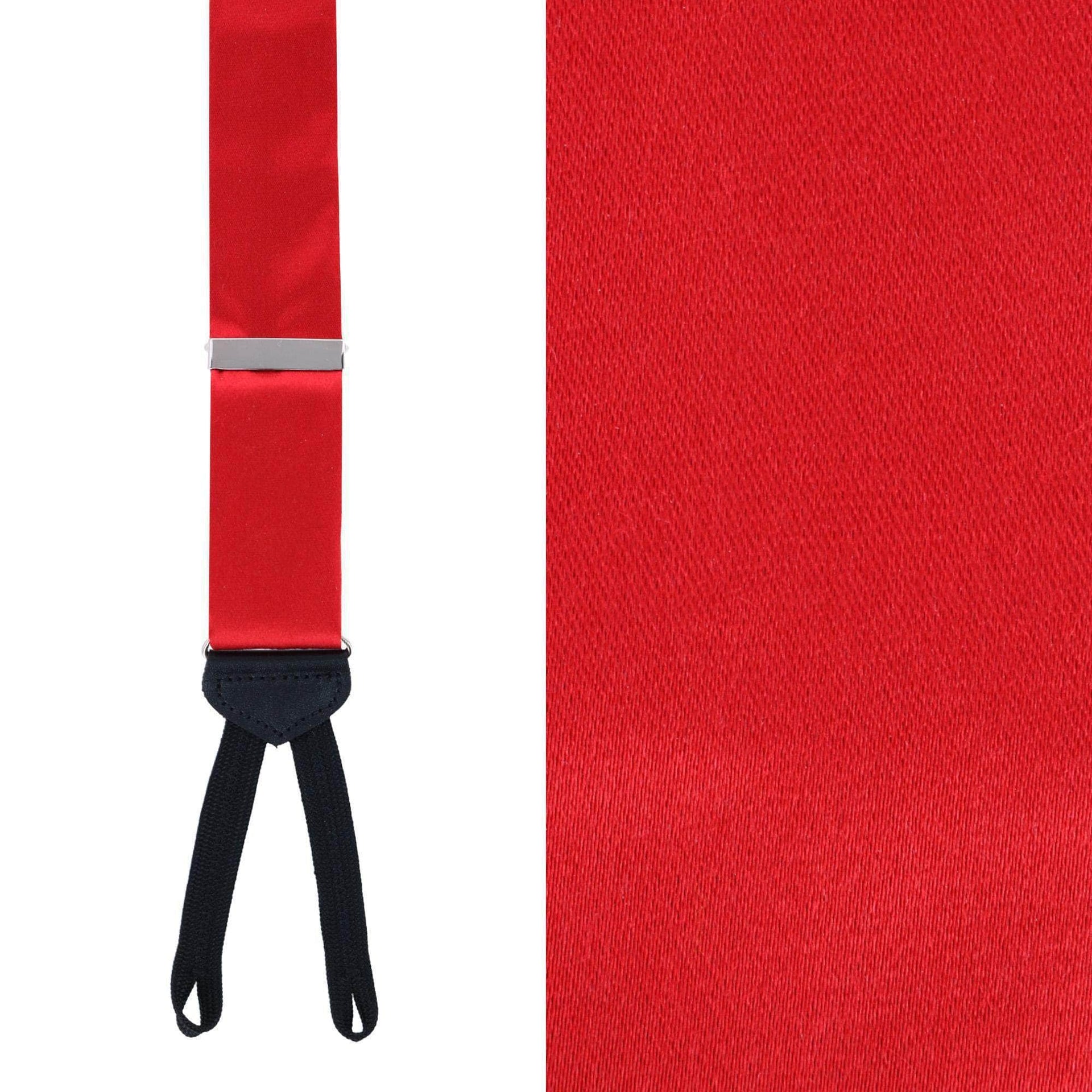 Sutton Solid Color Silk Formal End Braces by Trafalgar Men's Accessories