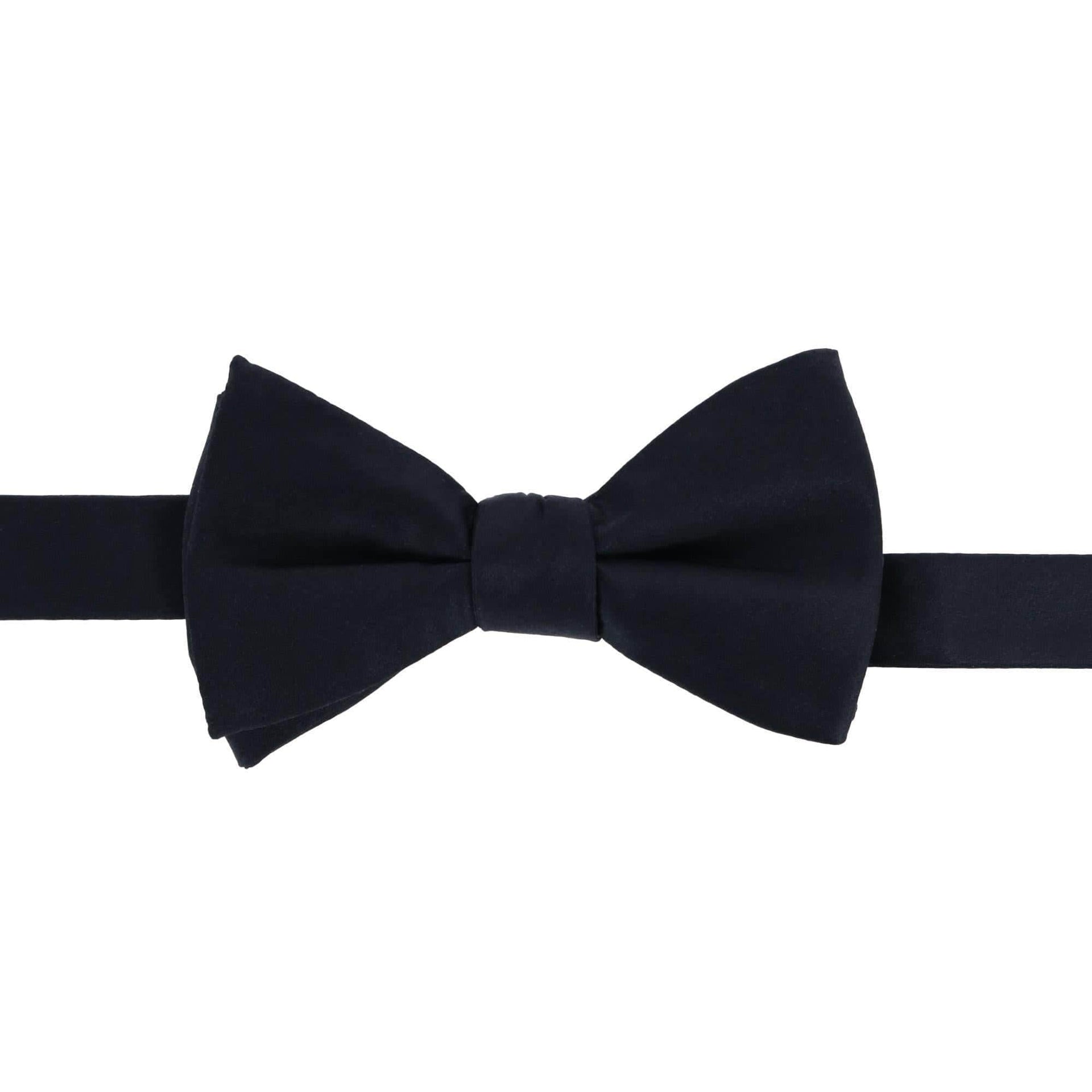 Sutton Solid Color Silk Bow Tie by Trafalgar Men's Accessories