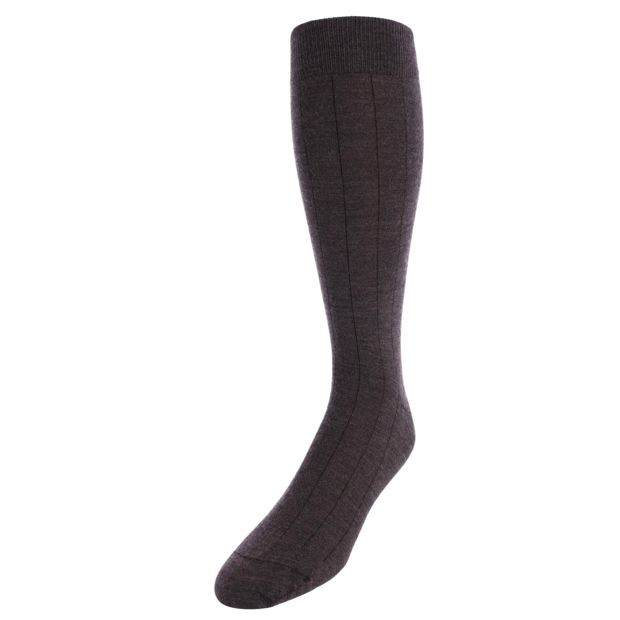 Charlie Over The Calf Houndstooth Merino Wool Socks by Trafalgar Men's  Accessories